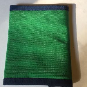 Vintage Nylon Wallet NOS Sunshine Works Green Blue